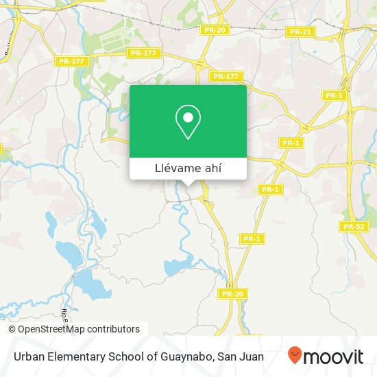 Mapa de Urban Elementary School of Guaynabo