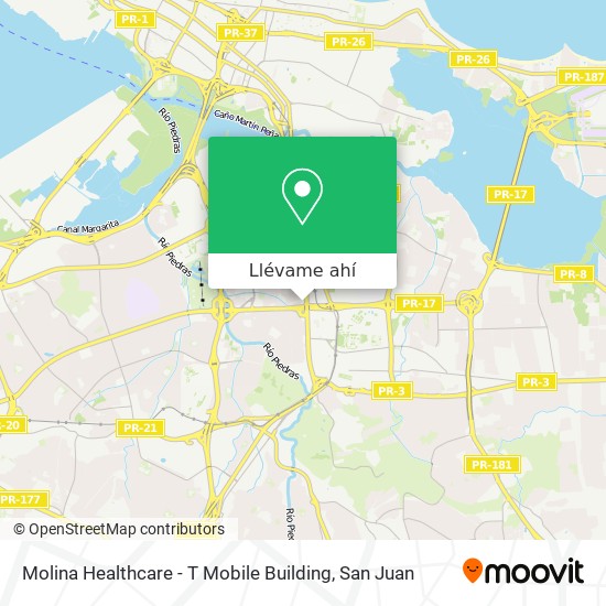 Mapa de Molina Healthcare - T Mobile Building