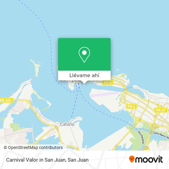 Mapa de Carnival Valor in San Juan