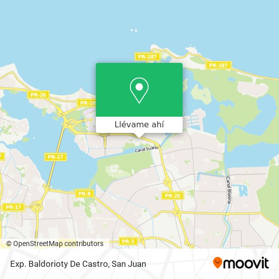Mapa de Exp. Baldorioty De Castro