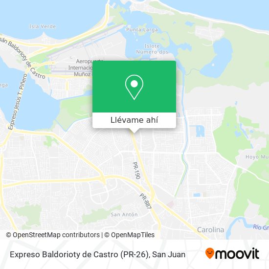Mapa de Expreso Baldorioty de Castro (PR-26)