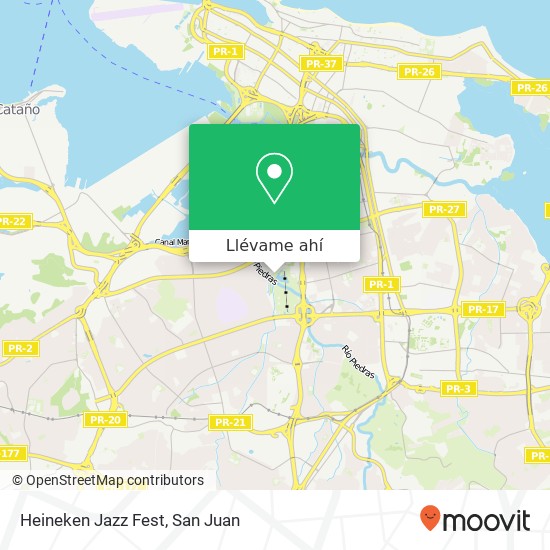 Mapa de Heineken Jazz Fest