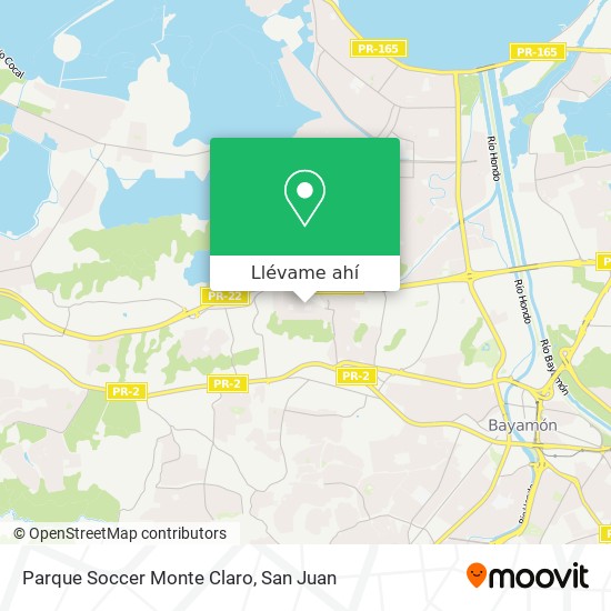 Mapa de Parque Soccer Monte Claro