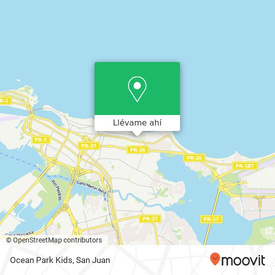Mapa de Ocean Park Kids