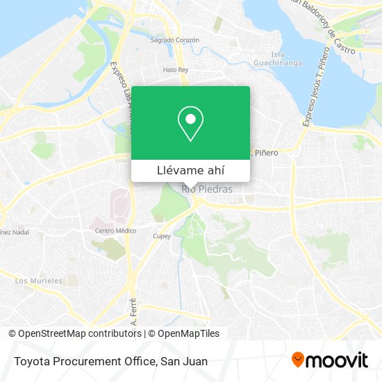 Mapa de Toyota Procurement Office