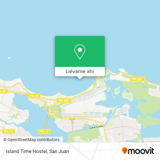 Mapa de Island Time Hostel