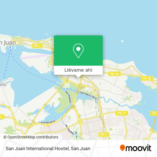 Mapa de San Juan International Hostel