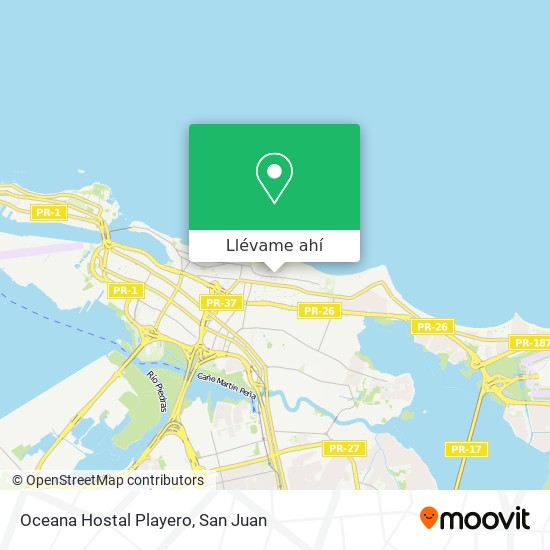 Mapa de Oceana Hostal Playero