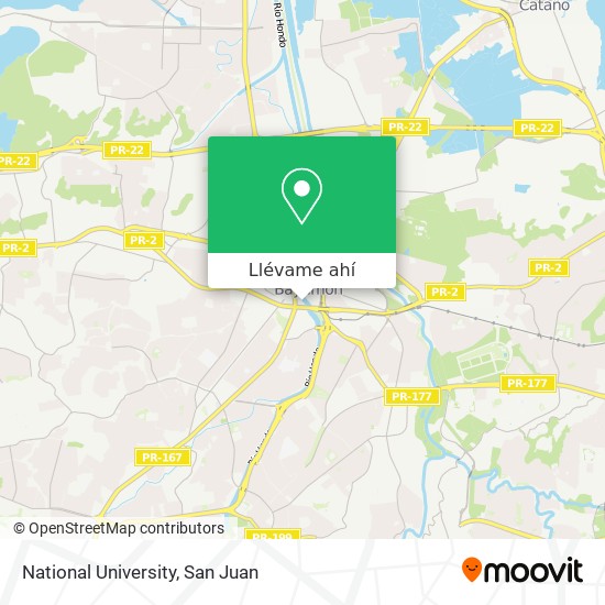 Mapa de National University