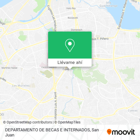 Mapa de DEPARTAMENTO DE BECAS E INTERNADOS