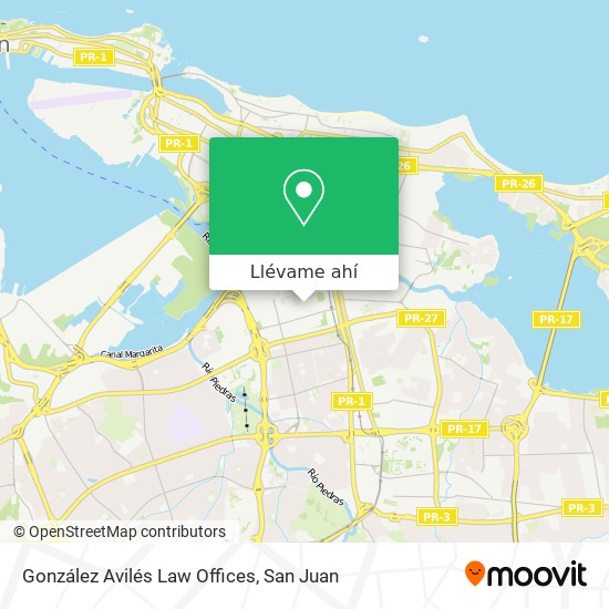 Mapa de González Avilés Law Offices