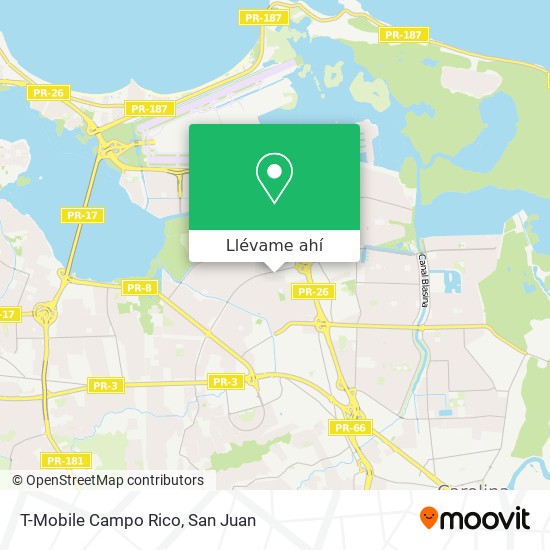 Mapa de T-Mobile Campo Rico