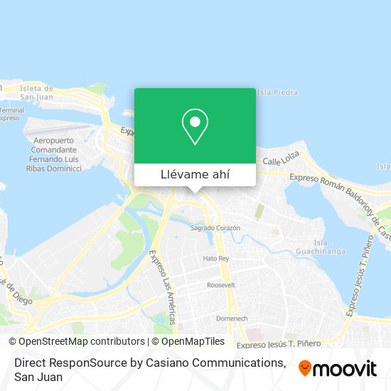 Mapa de Direct ResponSource by Casiano Communications