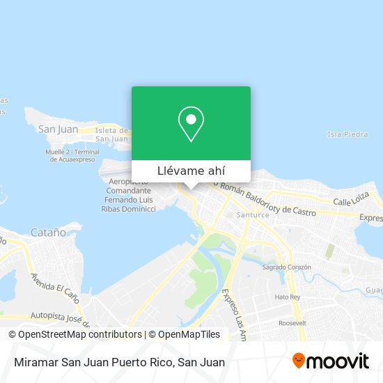 Mapa de Miramar San Juan Puerto Rico