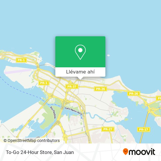Mapa de To-Go 24-Hour Store
