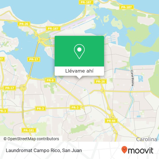 Mapa de Laundromat Campo Rico