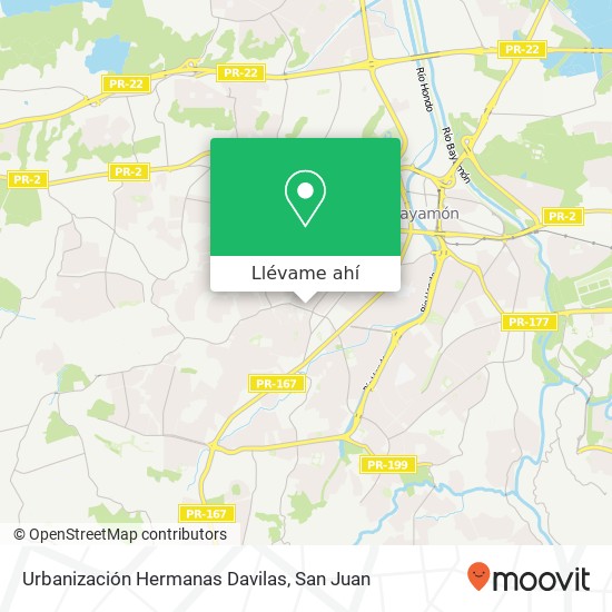 Mapa de Urbanización Hermanas Davilas