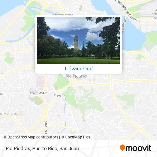 Mapa de Rio Piedras, Puerto Rico