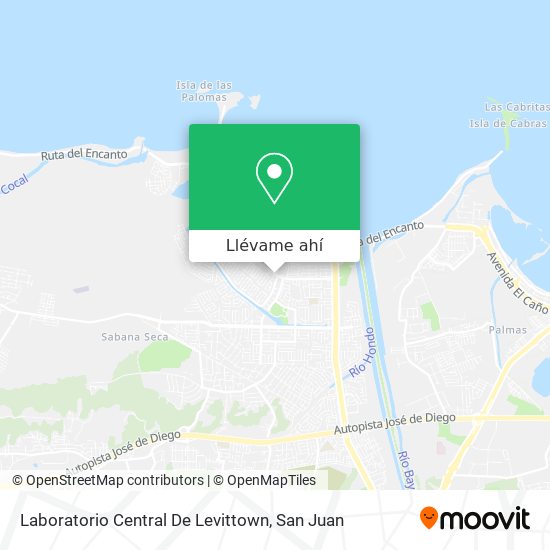 Mapa de Laboratorio Central De Levittown
