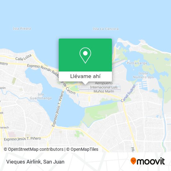 Mapa de Vieques Airlink