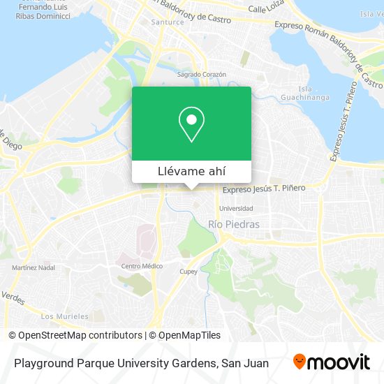 Mapa de Playground Parque University Gardens