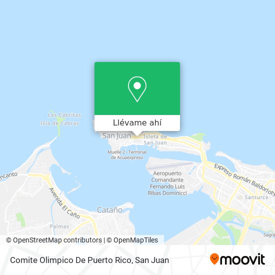 Mapa de Comite Olimpico De Puerto Rico