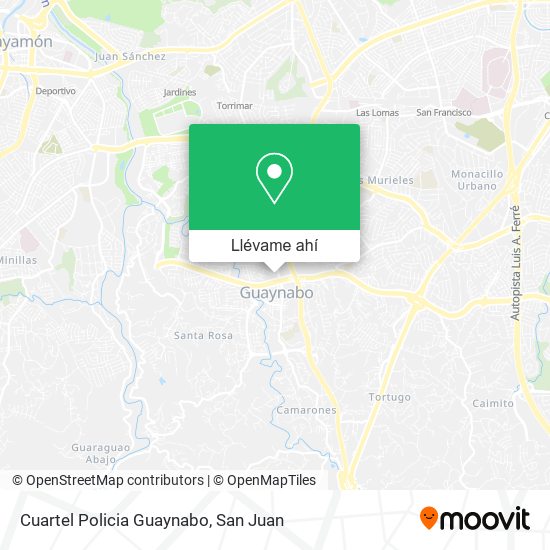 Mapa de Cuartel Policia Guaynabo