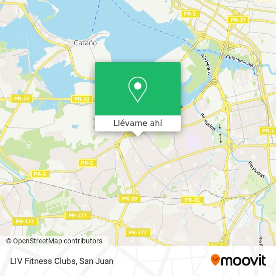 Mapa de LIV Fitness Clubs