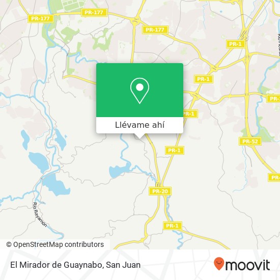 Mapa de El Mirador de Guaynabo