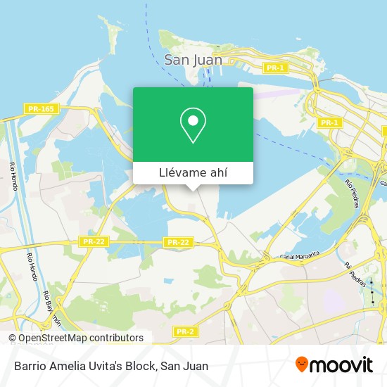 Mapa de Barrio Amelia Uvita's Block