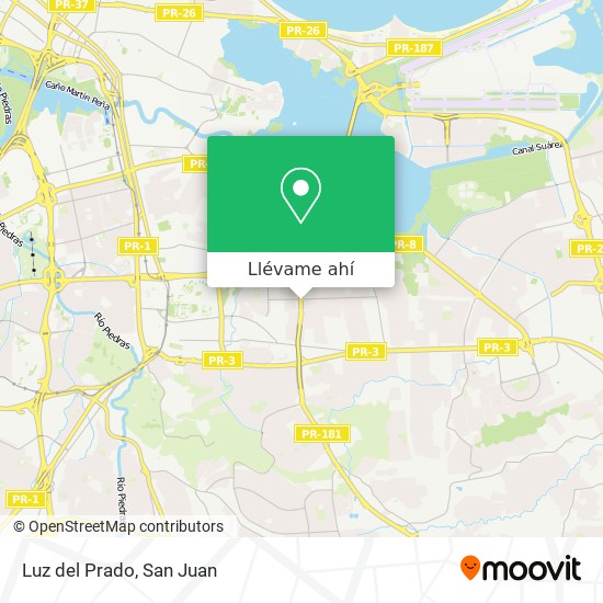 Mapa de Luz del Prado