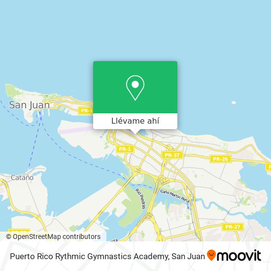 Mapa de Puerto Rico Rythmic Gymnastics Academy