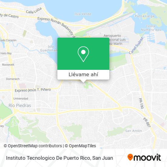 Mapa de Instituto Tecnologico De Puerto Rico