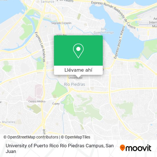 Mapa de University of Puerto Rico Río Piedras Campus