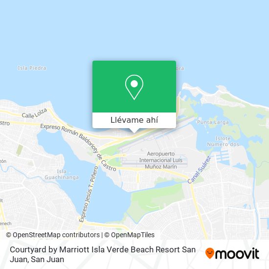 Mapa de Courtyard by Marriott Isla Verde Beach Resort San Juan