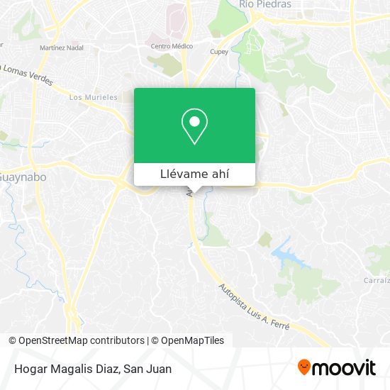 Mapa de Hogar Magalis Diaz