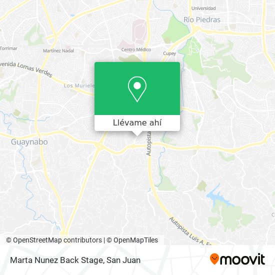Mapa de Marta Nunez Back Stage