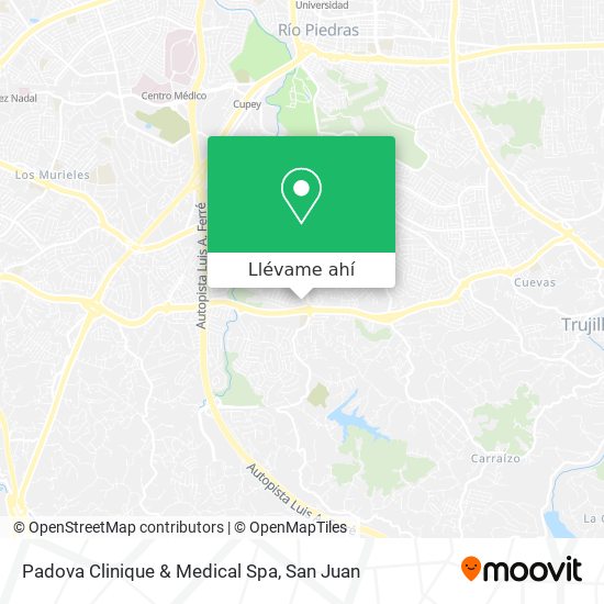 Mapa de Padova Clinique & Medical Spa