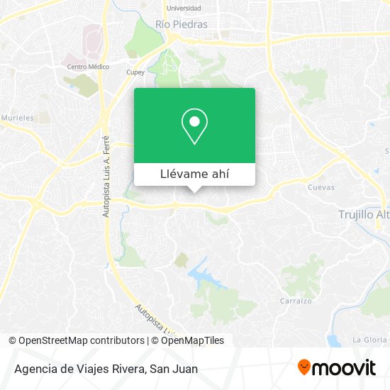 Mapa de Agencia de Viajes Rivera