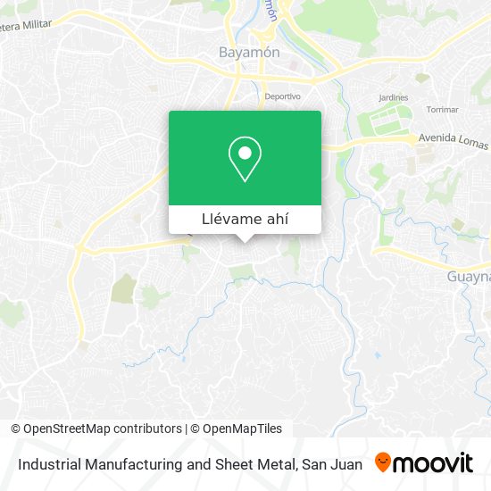 Mapa de Industrial Manufacturing and Sheet Metal