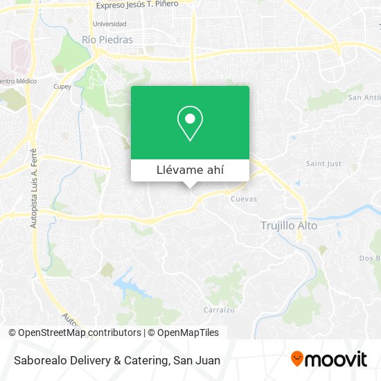 Mapa de Saborealo Delivery & Catering