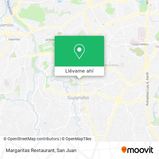 Mapa de Margaritas Restaurant