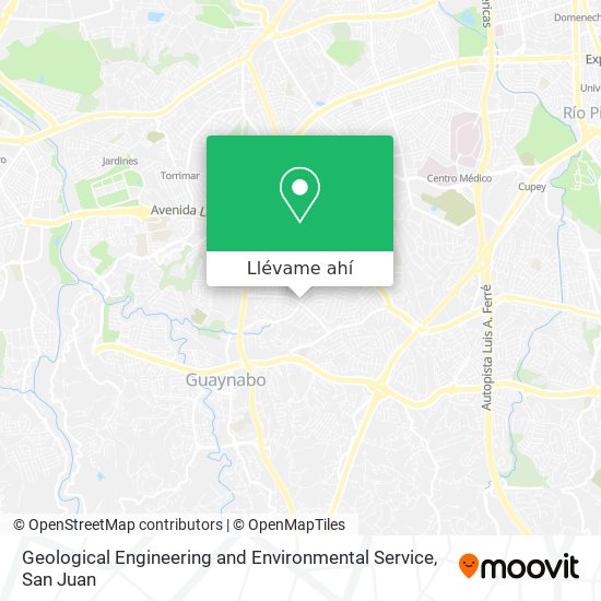 Mapa de Geological Engineering and Environmental Service