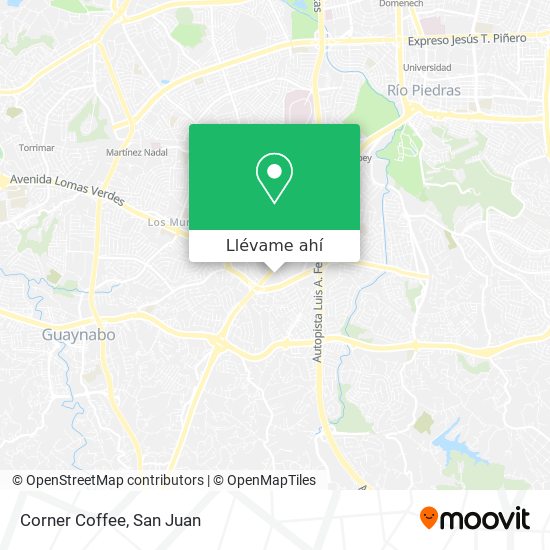 Mapa de Corner Coffee