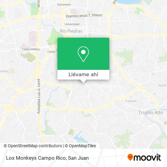 Mapa de Los Monkeys Campo Rico