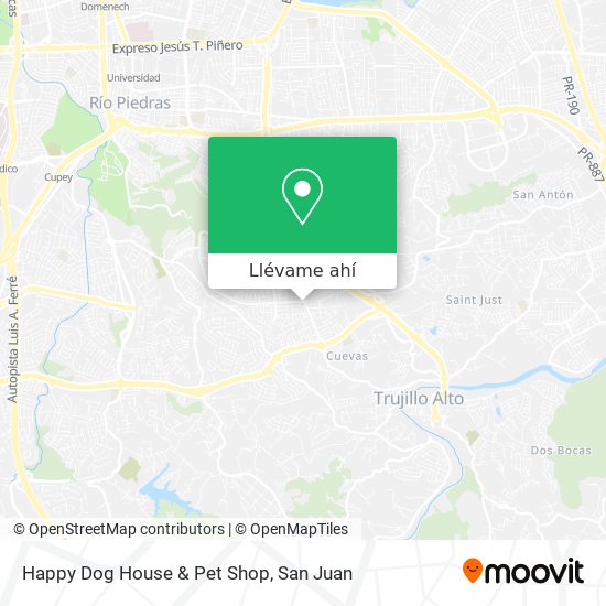 Mapa de Happy Dog House & Pet Shop