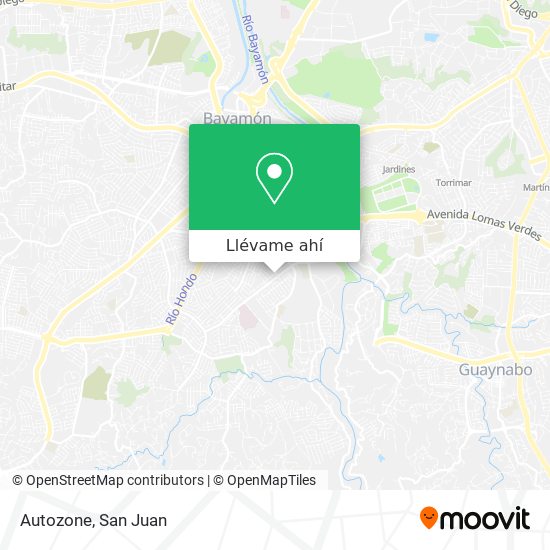 Mapa de Autozone