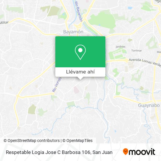 Mapa de Respetable Logia Jose C Barbosa 106