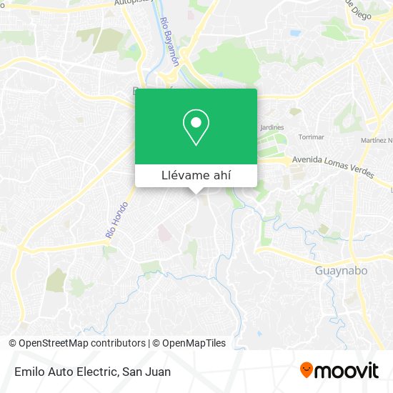 Mapa de Emilo Auto Electric