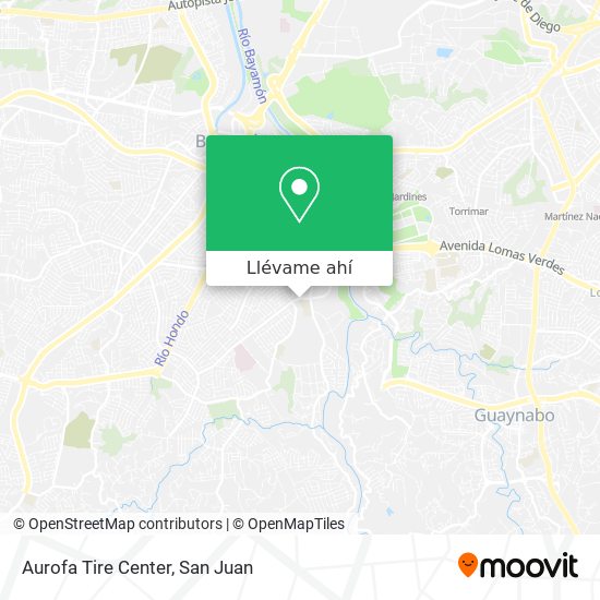 Mapa de Aurofa Tire Center